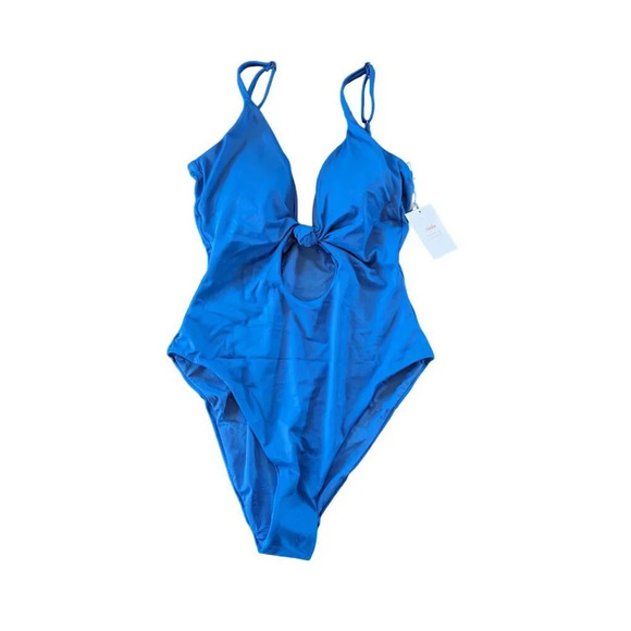 Andie Swim The Santorini One Piece Horizon Blue Eco Nylon Size Medium - Picture 2 of 6